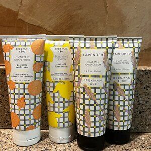 Beekman 1802 4 Tube's of Goat Milk Hand Creme's !! Lavender, Lemon , Etc! NEW